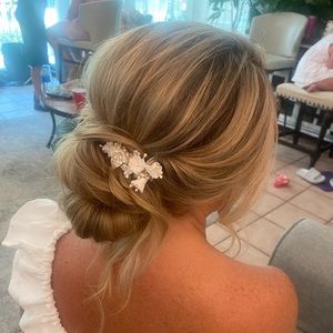 Untamed petals wedding hair clip